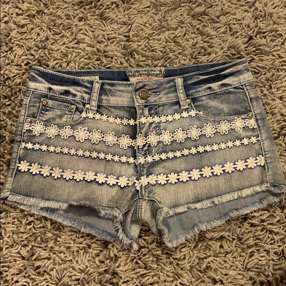 Cute flower shorts
